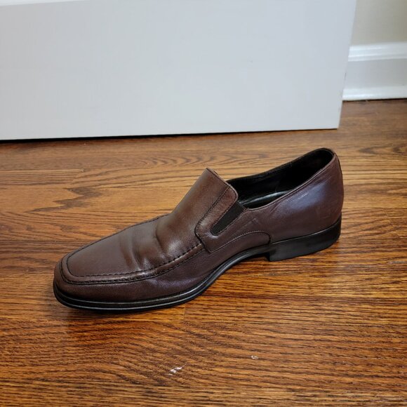 Bruno Magli Raging Slip On Loafers, Brown Leather, Made in Italy, M02049, 8.5 M - Picture 7 of 16